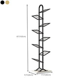 Modern Open Back Metal Narrow Display Spine Bookshelf Image - 20