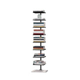 Modern Open Back Metal Narrow Display Spine Bookshelf Image - 3