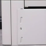 Modern Open Back Rectangular White Steel Bookshelf Image - 5