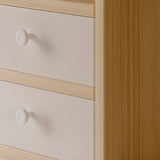 Modern Open Shelving Beige Wooden Desktop Bookcase Image - 9
