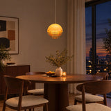 Modern Orange 3-Light Pendant Light with Layered Glass Shade Image - 2