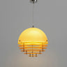 Warm 7.8" Modern Orange 3-Light Pendant Light with Layered Glass Shade Image - 3