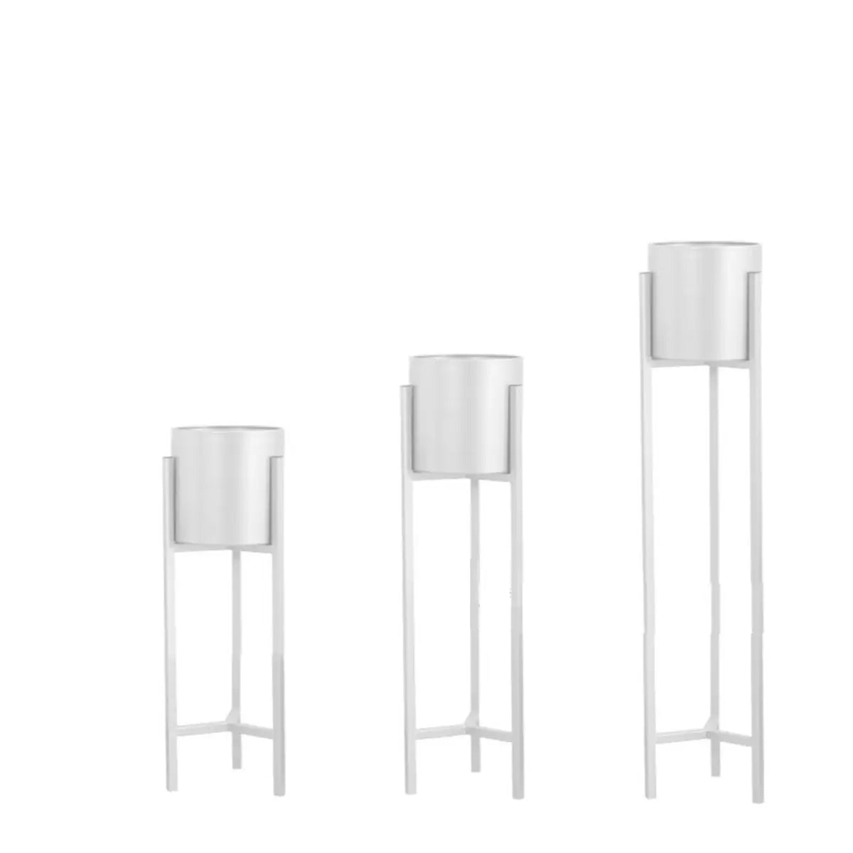 Modern Orbicular Metal Base Floor Plant Stand Gold Image - 10