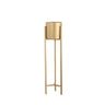 Modern Orbicular Metal Base Floor Plant Stand Gold Image - 8