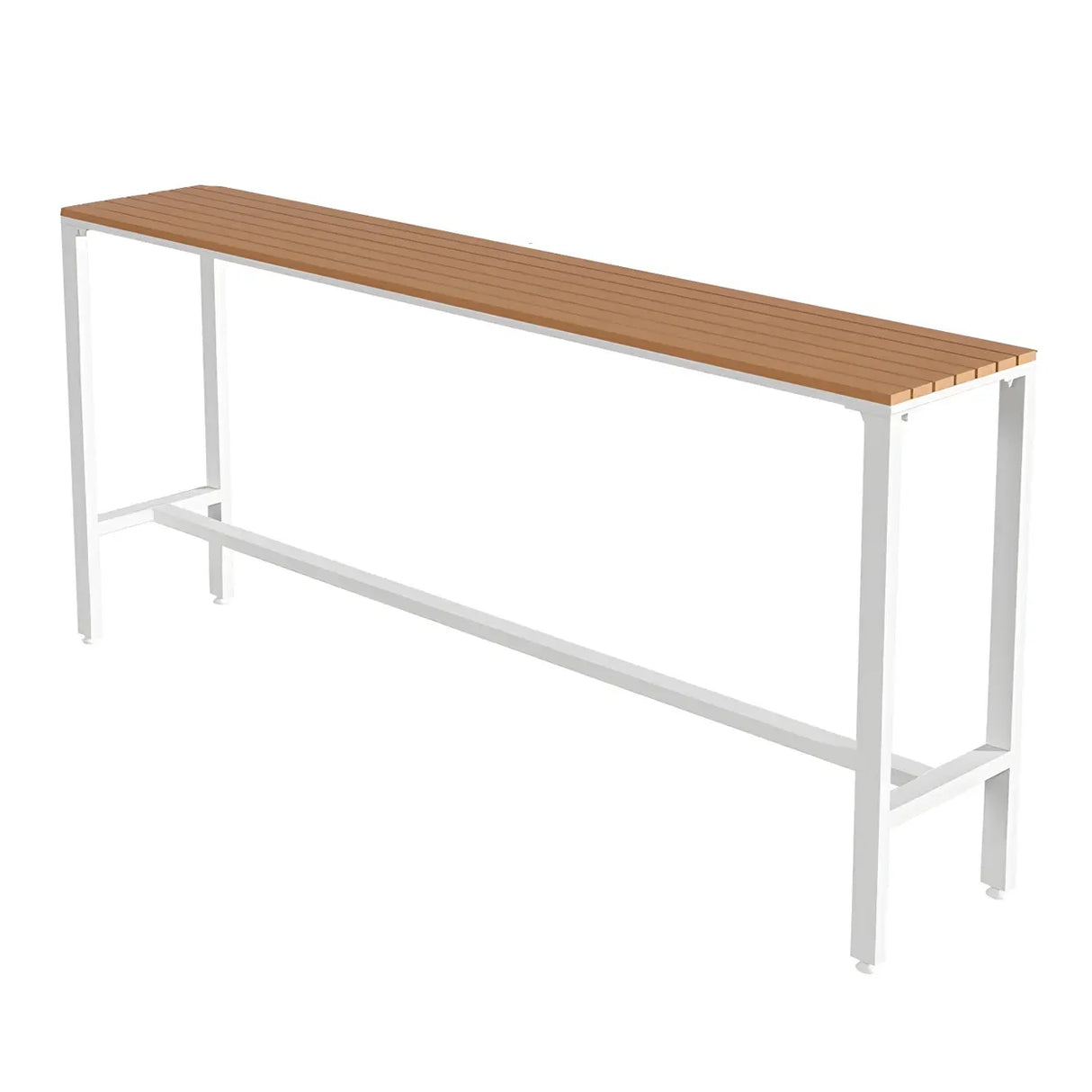 Modern Outdoor Counter Height Bar Table with Footrest Image - 2