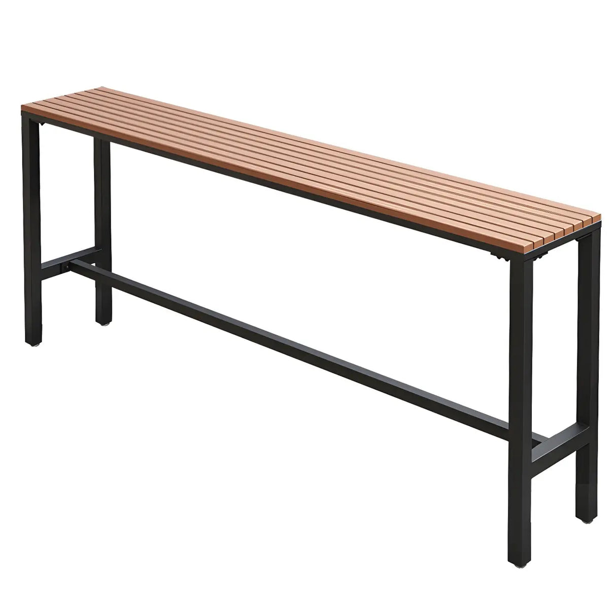 Modern Outdoor Counter Height Bar Table with Footrest Image - 3