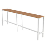 Modern Outdoor Counter Height Bar Table with Footrest Image - 5