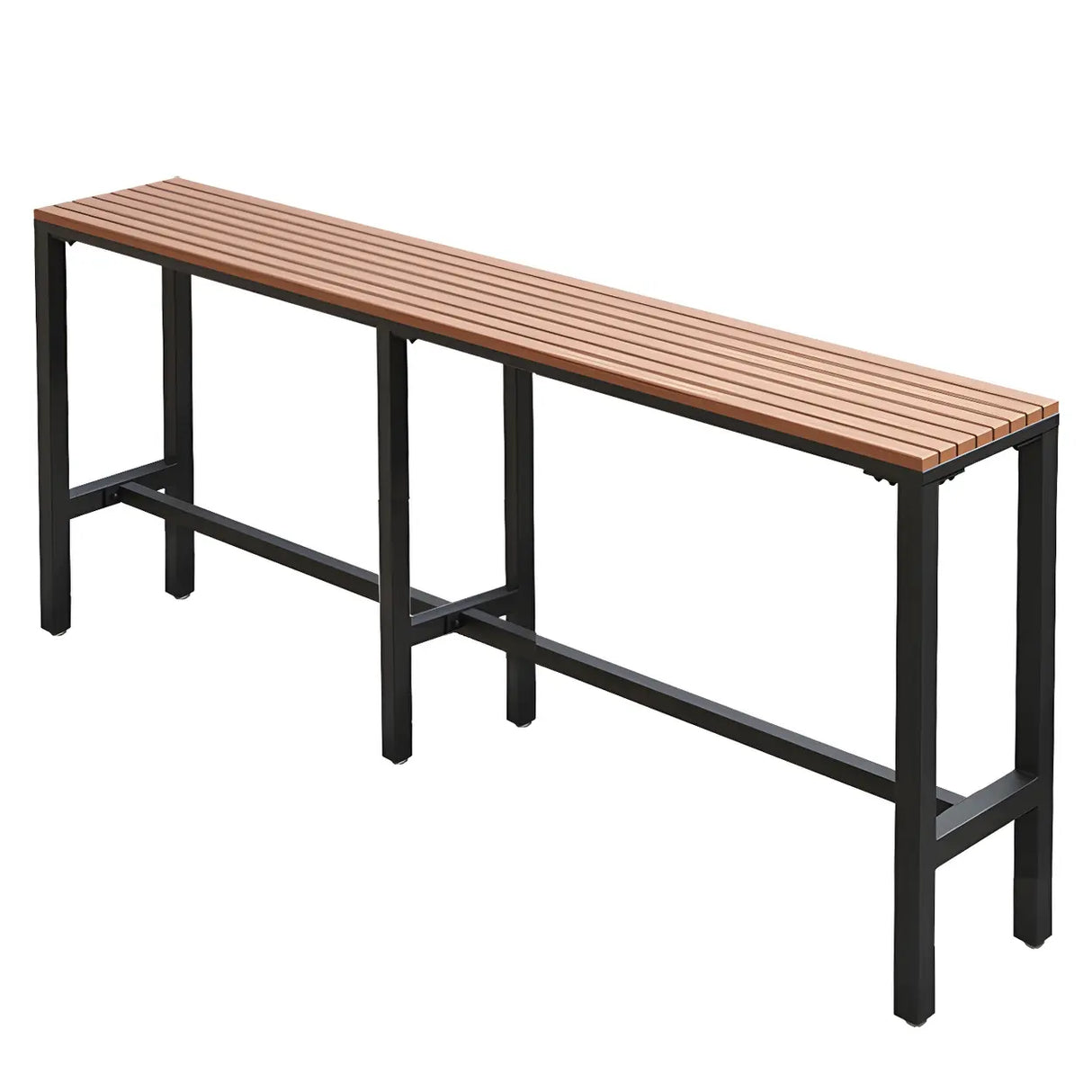 Modern Outdoor Counter Height Bar Table with Footrest Image - 8
