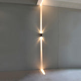 Modern Outdoor Waterproof Rectangle Up Down Wall Light Image - 5