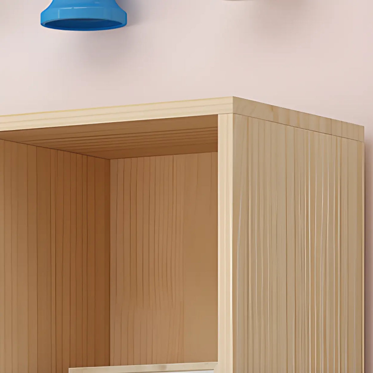 Modern Pine Natural Finish Rectangle Display Bookcases Image - 4