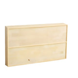 Modern Pine Natural Finish Rectangle Display Bookcases Image - 6