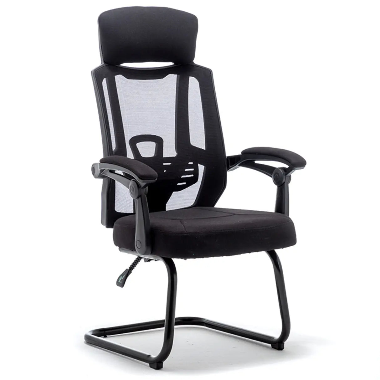 Modern Reclining Mesh Black Office Chair with Footrest Image - 2