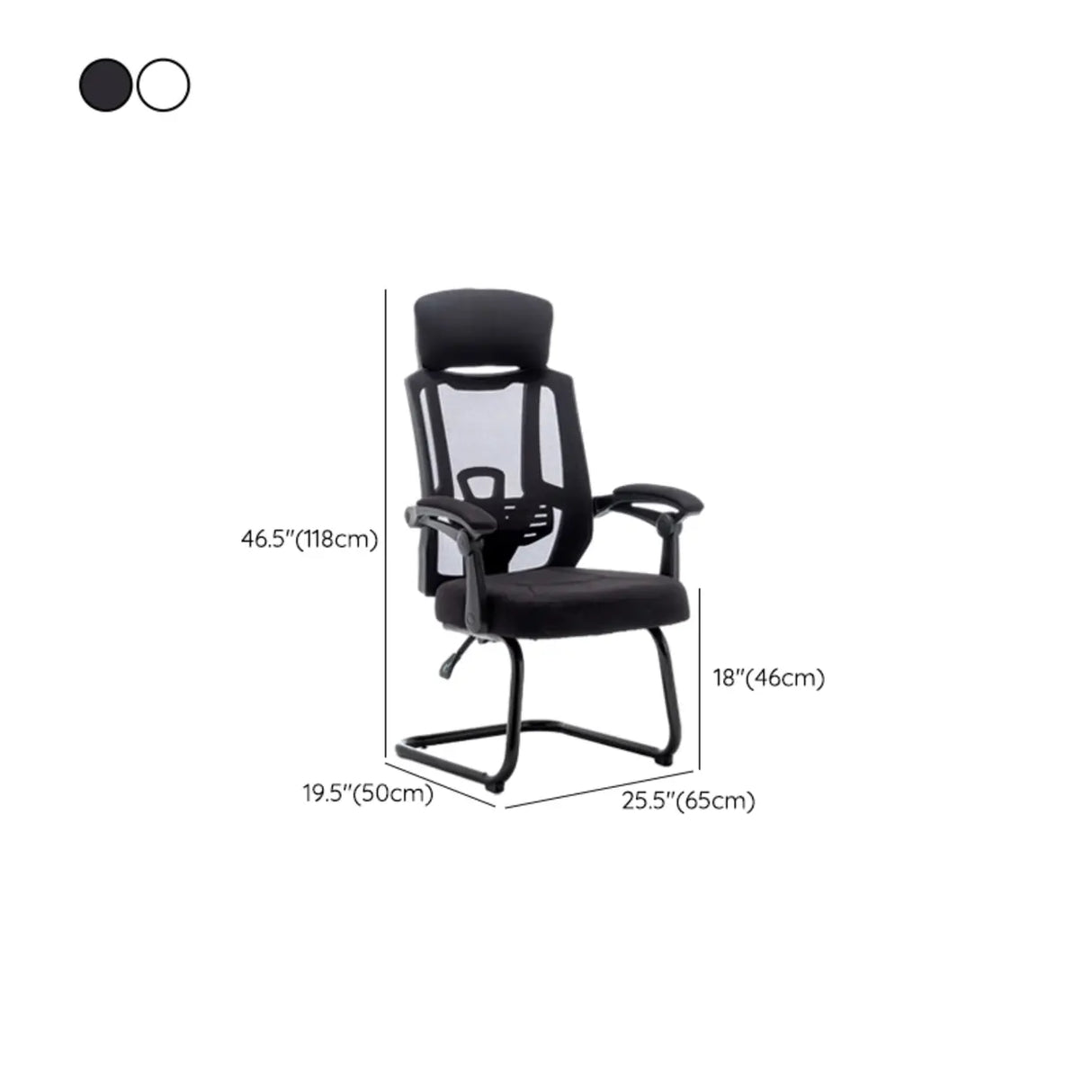 Modern Reclining Mesh Black Office Chair with Footrest Image - 20