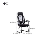 Modern Reclining Mesh Black Office Chair with Footrest Image - 20