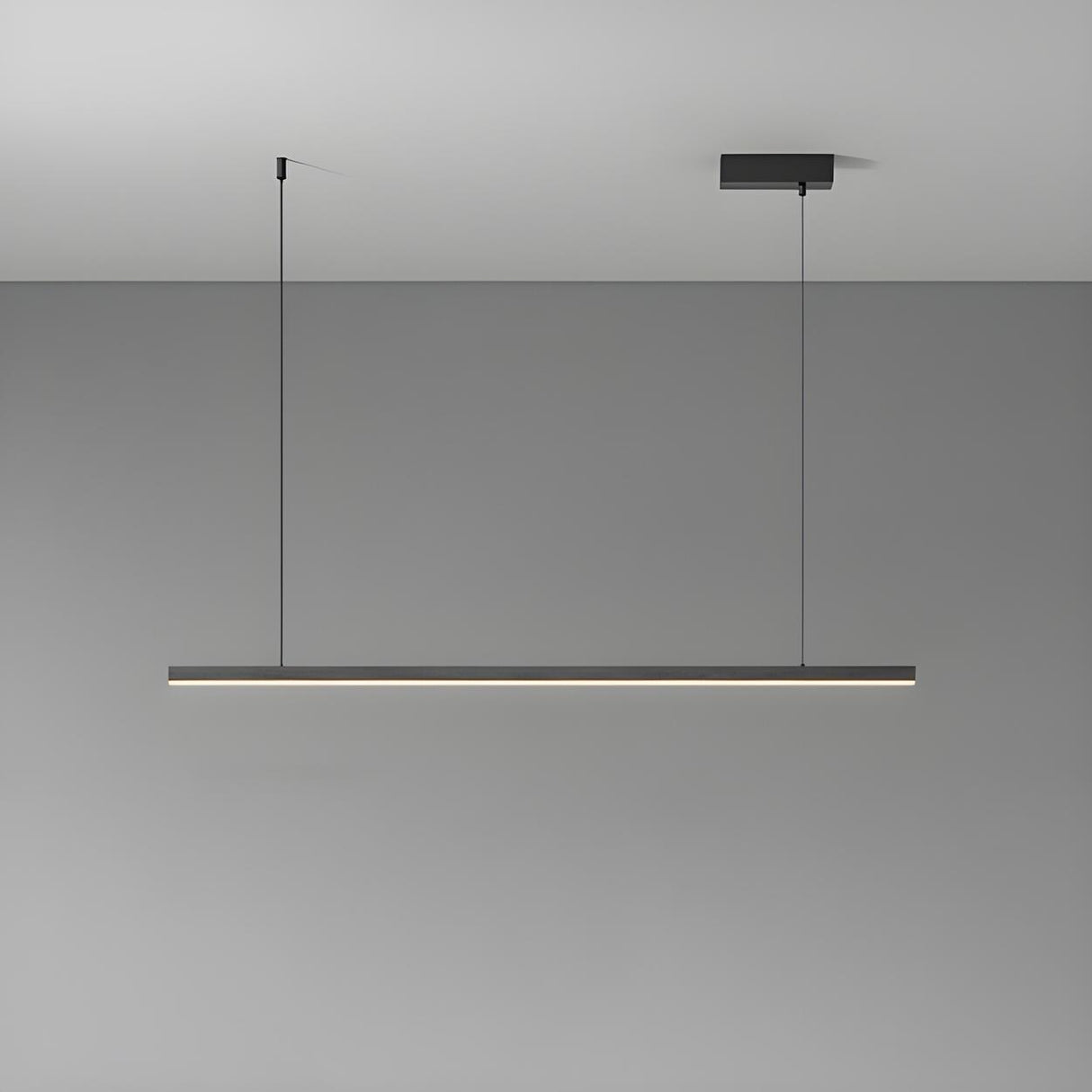 Modern Rectangle Metal Adjustable Kitchen Island Light Image - 1