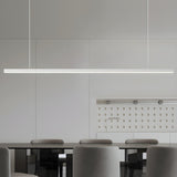 Modern Rectangle Metal Adjustable Kitchen Island Light Image - 3