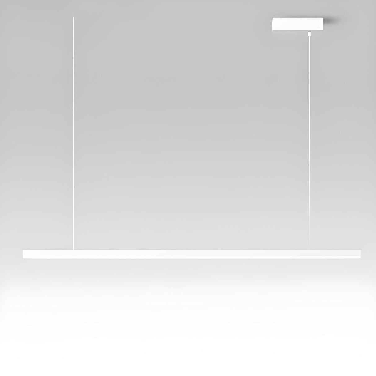 Modern Rectangle Metal Adjustable Kitchen Island Light Image - 4