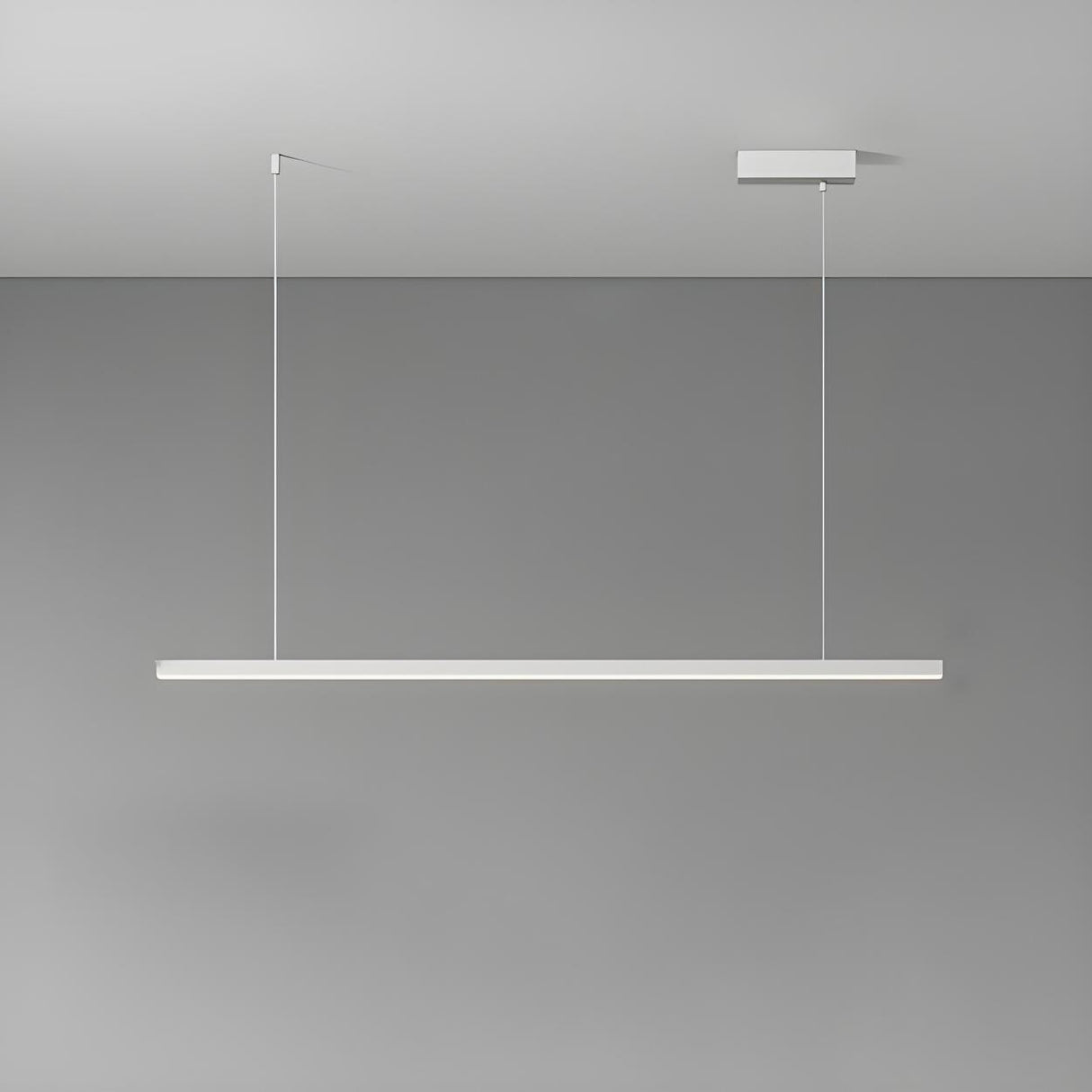 Modern Rectangle Metal Adjustable Kitchen Island Light Image - 6