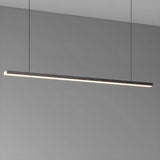 Modern Rectangle Metal Adjustable Kitchen Island Light Image - 8