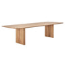Natural Finish 55.1"L x 27.6"W x 29.5"H Table Only Modern Rectangle Walnut Wood Large Dining Table Image - 5