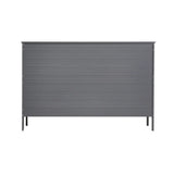 Modern Rectangle Wood Hallway Grey Large Shoe Cabinet Image - 10
