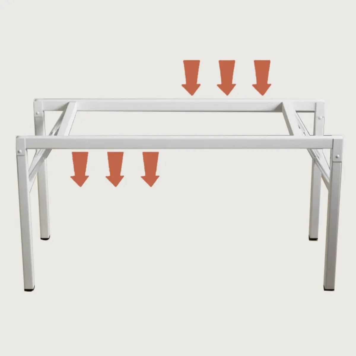 Modern Rectangle Wood White Folding Dining Table Image - 11