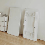Modern Rectangle Wood White Folding Dining Table Image - 4