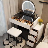 Modern Rectangular Bedroom LED Light Mirror Makeup Vanity Image - 2