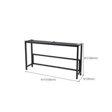 Modern Rectangular Black Metal Indoor Multi-Tier Plant Stand #size