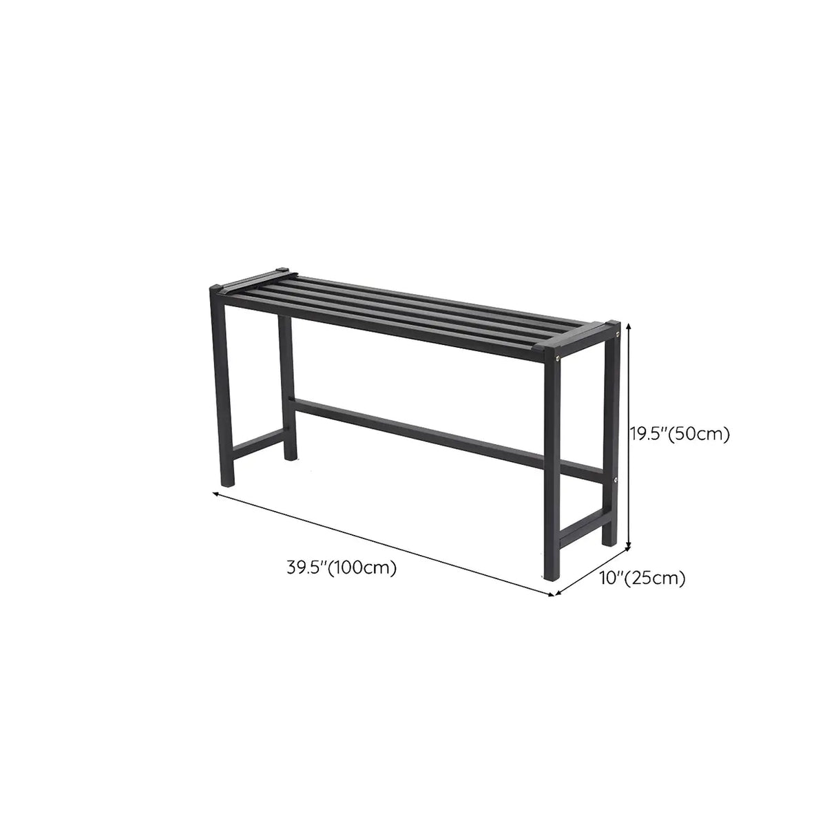 Modern Rectangular Black Metal Indoor Multi-Tier Plant Stand Image - 31