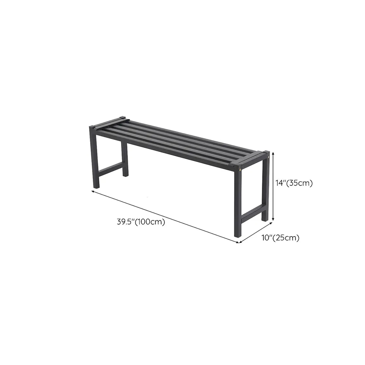 Modern Rectangular Black Metal Indoor Multi-Tier Plant Stand Image - 34