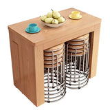 Modern Rectangular Dining Table Marble Top Extendable Image - 8