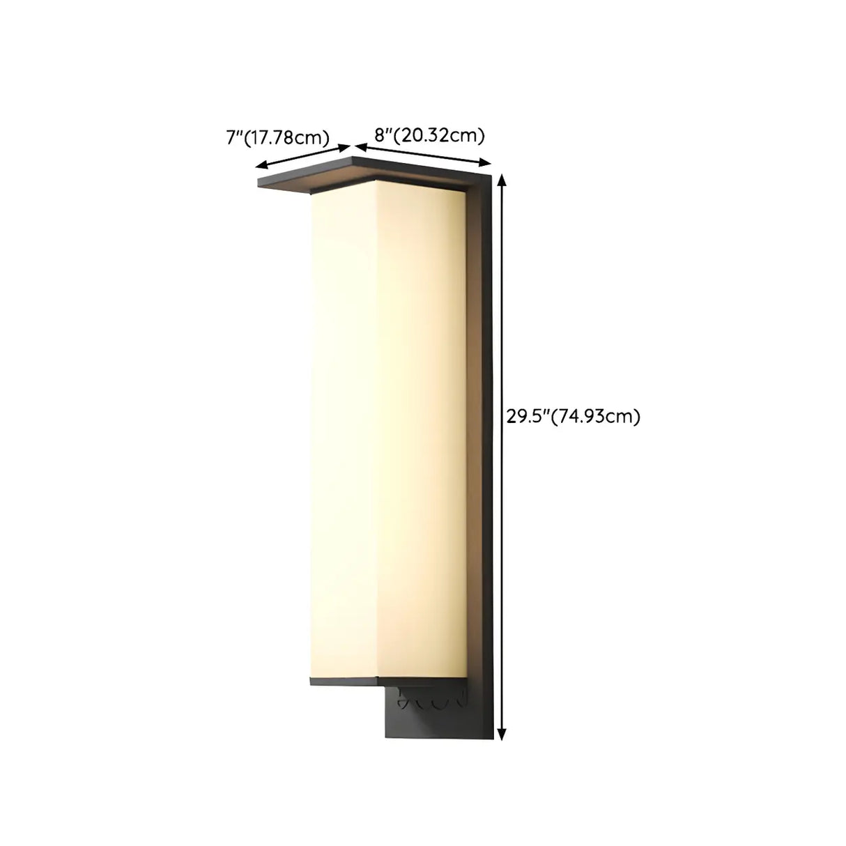 Modern Rectangular Metal LED Outdoor Wall Sconces Image - 28