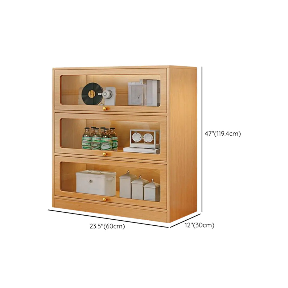 Modern Rectangular Natural Finish Wooden Bookcases Image - 14