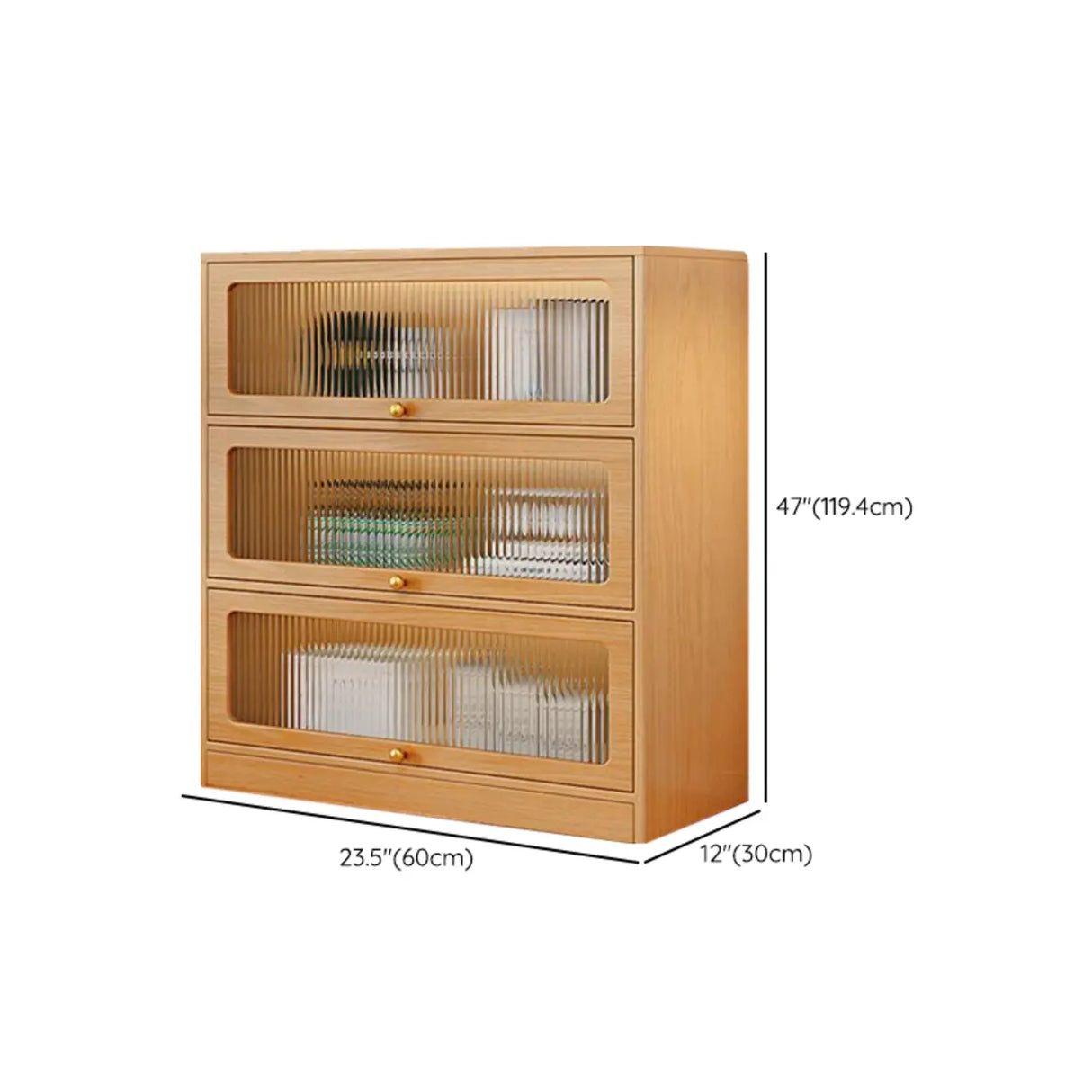 Modern Rectangular Natural Finish Wooden Bookcases Image - 15
