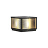 Modern Rectangular Outdoor Glass Solar LED Post Light Image - 7