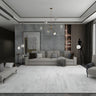 Modern Rectangular Polyester Grey Anti-Slip Area Rug Image - 2