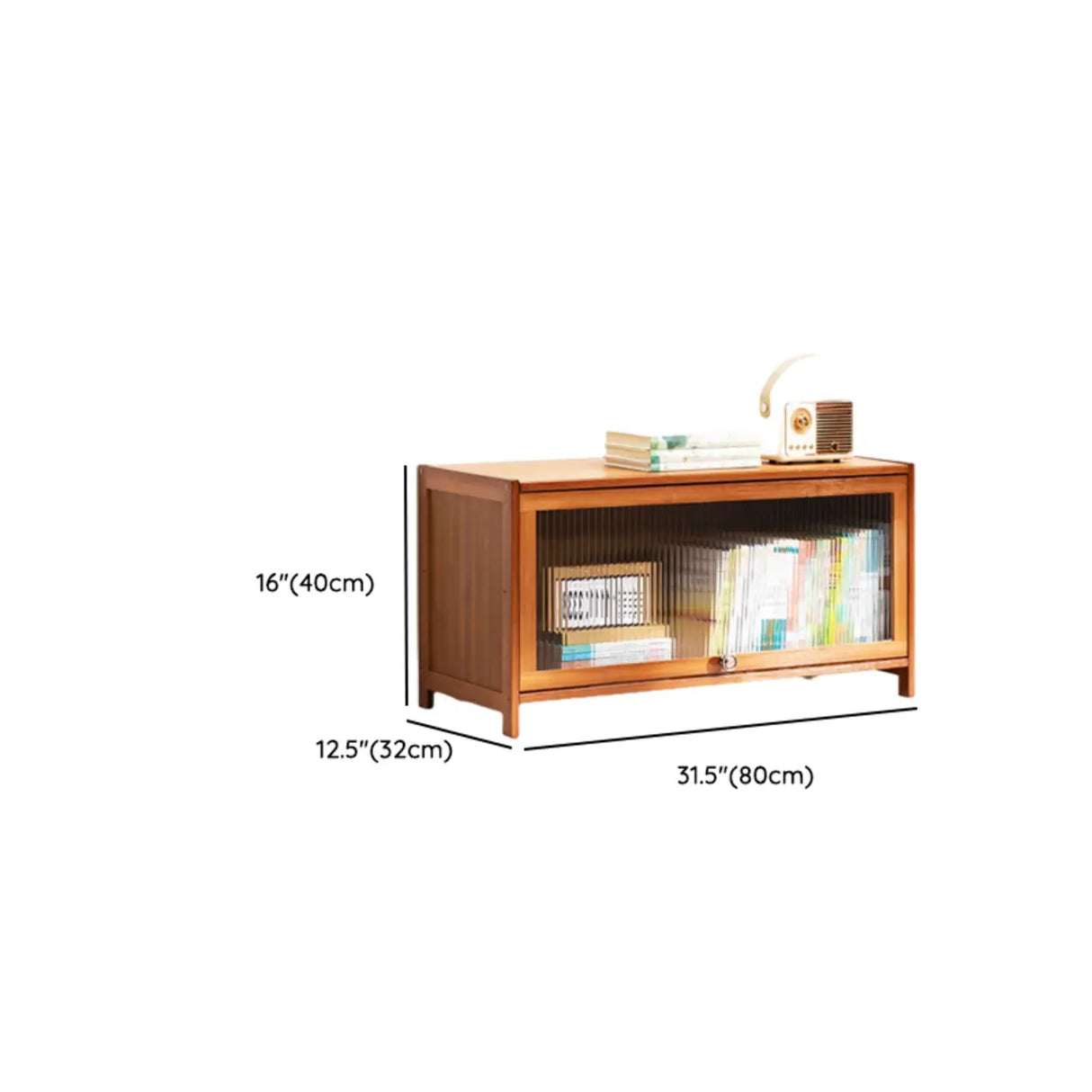 Modern Rectangular Vertical Wood Organizer Bookcase Image - 22