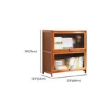 Modern Rectangular Vertical Wood Organizer Bookcase Image - 23