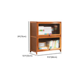 Modern Rectangular Vertical Wood Organizer Bookcase Image - 25