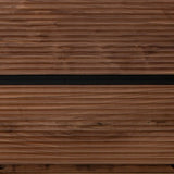 Modern Rectangular Walnut Kitchen Island with Drawer Image - 6