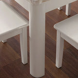 Modern Rectangular White Marble Dining Table Image - 4