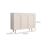 Modern Rectangular Wood Entryway White Shoe Cabinet Image - 18
