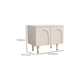 Modern Rectangular Wood Entryway White Shoe Cabinet Image - 19