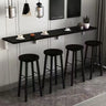 Modern Rectangular Wood Floating Wall-Mounted Bar Table Image - 6