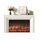 Modern Rectangular Wood Living Room Black LED TV Stand
