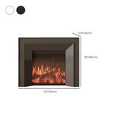Modern Rectangular Wood Living Room Black LED TV Stand