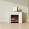 Modern Rectangular Wood Living Room Black LED TV Stand