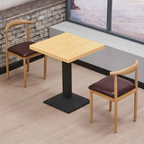 Modern Rectangular Wood Natural Dining Table Image - 13