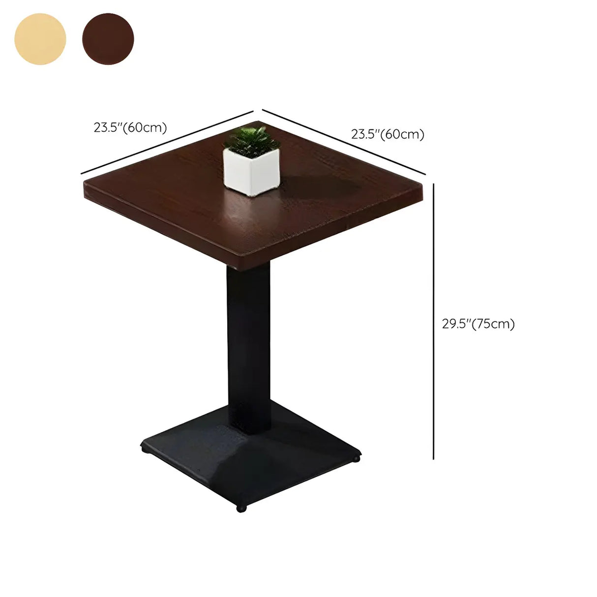 Modern Rectangular Wood Natural Dining Table 